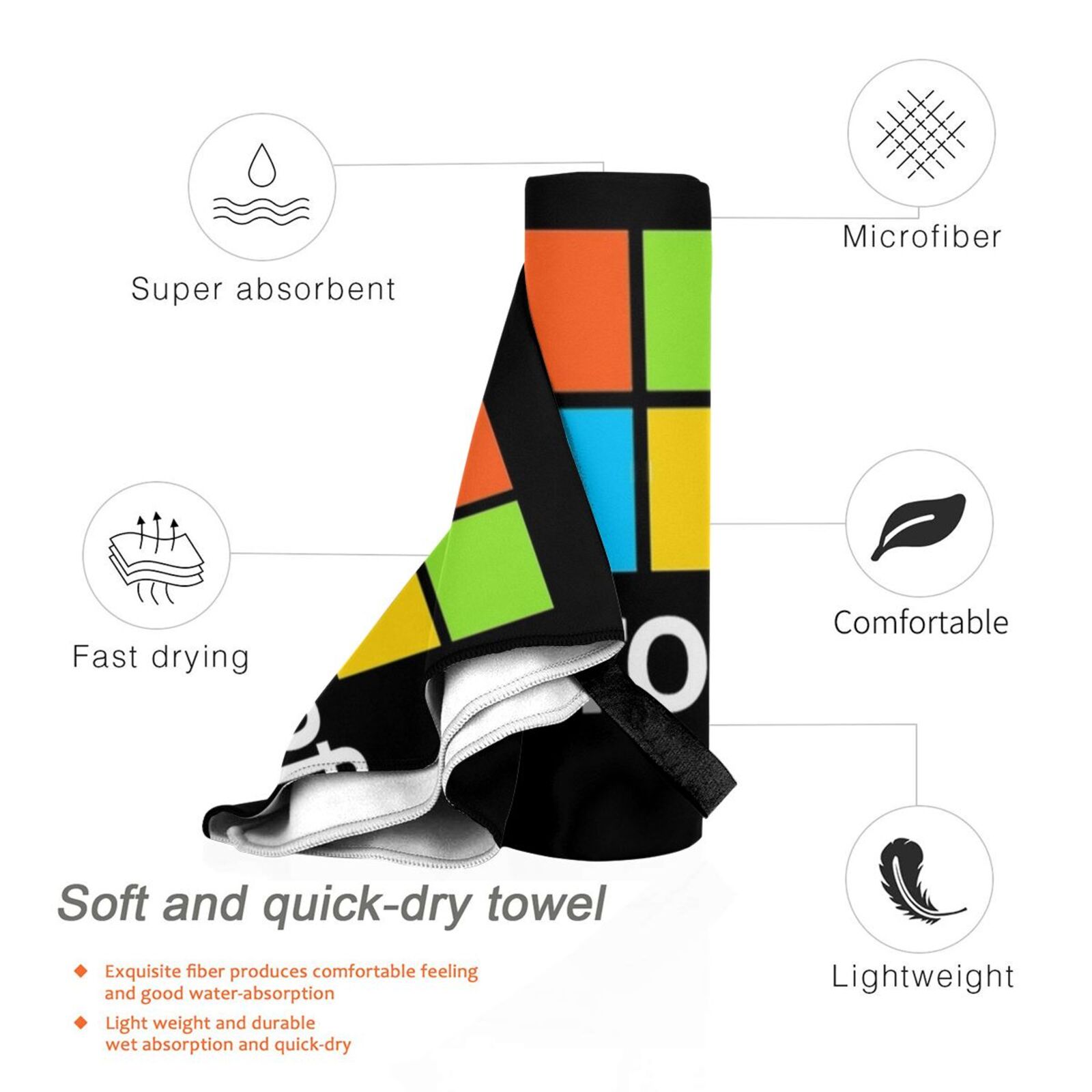 Asciugamano da bagno tipo Micr - Office Tech Typing recensione e prezzo
